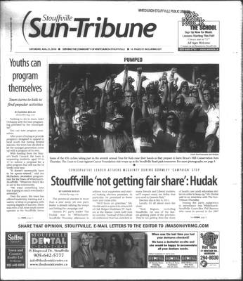 Stouffville Sun-Tribune (Stouffville, ON), 21 Aug 2010