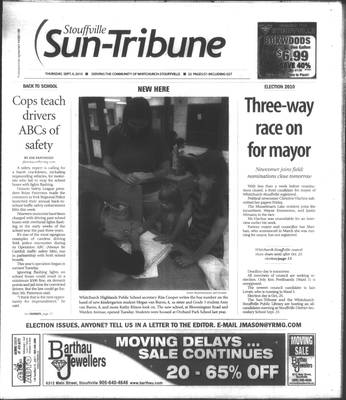 Stouffville Sun-Tribune (Stouffville, ON), 9 Sep 2010