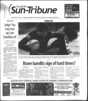 Stouffville Sun-Tribune (Stouffville, ON), 23 Oct 2010