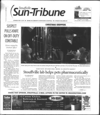 Stouffville Sun-Tribune (Stouffville, ON), 13 Nov 2010