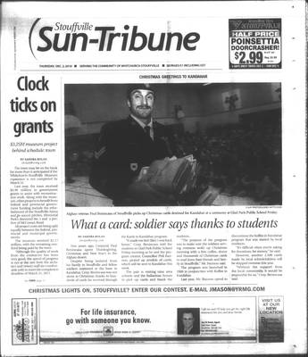 Stouffville Sun-Tribune (Stouffville, ON), 2 Dec 2010