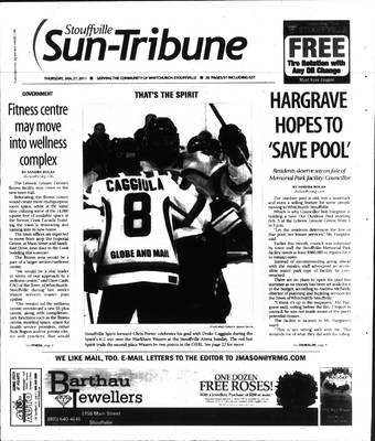 Stouffville Sun-Tribune (Stouffville, ON), 27 Jan 2011