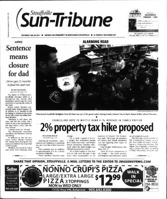 Stouffville Sun-Tribune (Stouffville, ON), 29 Jan 2011