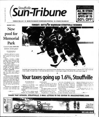 Stouffville Sun-Tribune (Stouffville, ON), 24 Feb 2011