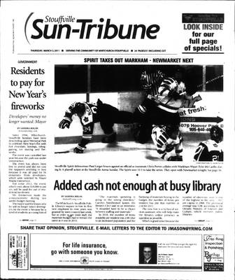 Stouffville Sun-Tribune (Stouffville, ON), 3 Mar 2011