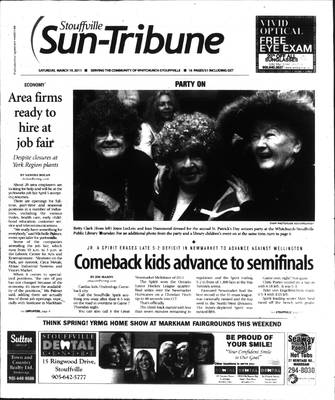 Stouffville Sun-Tribune (Stouffville, ON), 19 Mar 2011