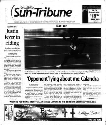 Stouffville Sun-Tribune (Stouffville, ON), 21 Apr 2011