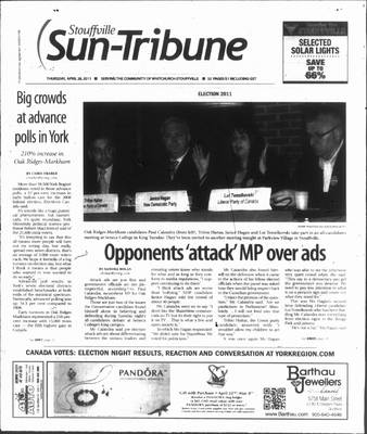 Stouffville Sun-Tribune (Stouffville, ON), 28 Apr 2011