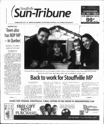 Stouffville Sun-Tribune (Stouffville, ON), 5 May 2011