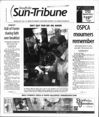 Stouffville Sun-Tribune (Stouffville, ON), 12 May 2011