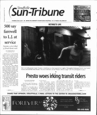 Stouffville Sun-Tribune (Stouffville, ON), 25 Aug 2011