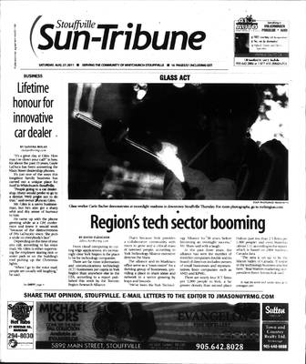 Stouffville Sun-Tribune (Stouffville, ON), 27 Aug 2011