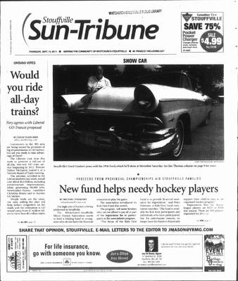 Stouffville Sun-Tribune (Stouffville, ON), 15 Sep 2011