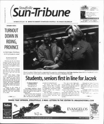 Stouffville Sun-Tribune (Stouffville, ON), 8 Oct 2011