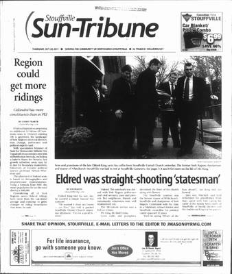 Stouffville Sun-Tribune (Stouffville, ON), 20 Oct 2011