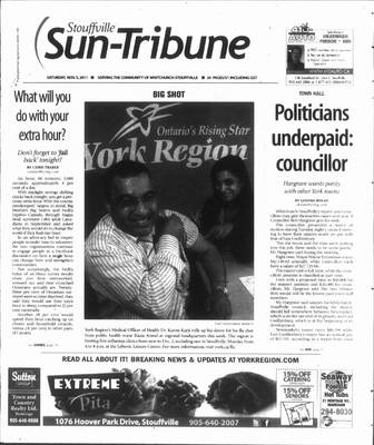 Stouffville Sun-Tribune (Stouffville, ON), 5 Nov 2011