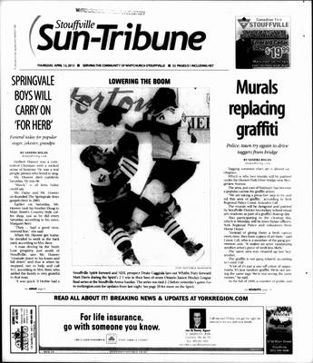 Stouffville Sun-Tribune (Stouffville, ON), 12 Apr 2012