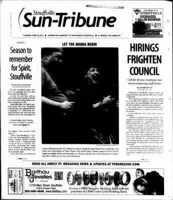 Stouffville Sun-Tribune (Stouffville, ON), 26 Apr 2012