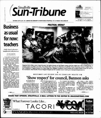 Stouffville Sun-Tribune (Stouffville, ON), 8 Sep 2012