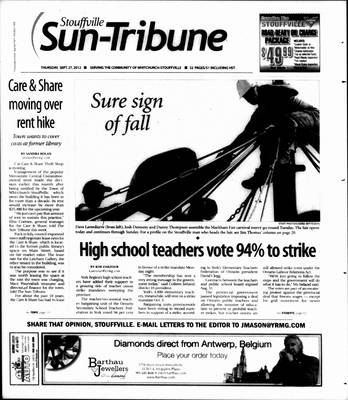 Stouffville Sun-Tribune (Stouffville, ON), 27 Sep 2012