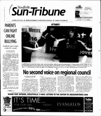 Stouffville Sun-Tribune (Stouffville, ON), 20 Oct 2012