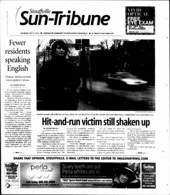 Stouffville Sun-Tribune (Stouffville, ON), 27 Oct 2012