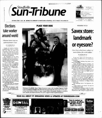 Stouffville Sun-Tribune (Stouffville, ON), 17 Nov 2012