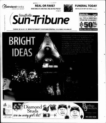 Stouffville Sun-Tribune (Stouffville, ON), 20 Dec 2012