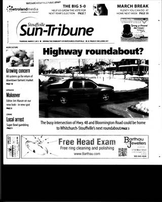 Stouffville Sun-Tribune (Stouffville, ON), 7 Mar 2013