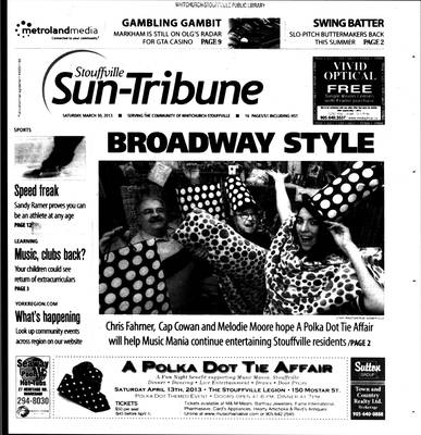 Stouffville Sun-Tribune (Stouffville, ON), 30 Mar 2013