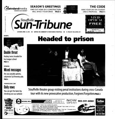 Stouffville Sun-Tribune (Stouffville, ON), 13 Apr 2013