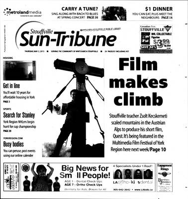 Stouffville Sun-Tribune (Stouffville, ON), 2 May 2013