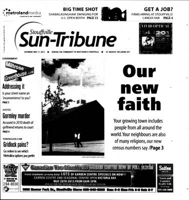 Stouffville Sun-Tribune (Stouffville, ON), 11 May 2013