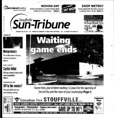 Stouffville Sun-Tribune (Stouffville, ON), 29 Aug 2013