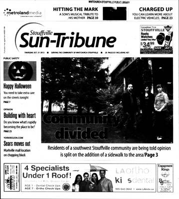 Stouffville Sun-Tribune (Stouffville, ON), 31 Oct 2013