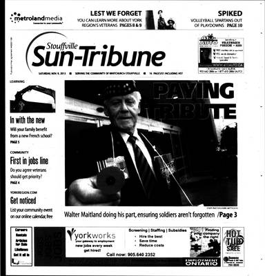 Stouffville Sun-Tribune (Stouffville, ON), 9 Nov 2013