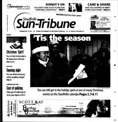 Stouffville Sun-Tribune (Stouffville, ON), 12 Dec 2013