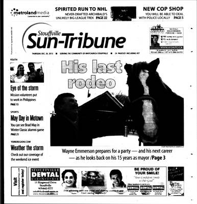 Stouffville Sun-Tribune (Stouffville, ON), 26 Dec 2013