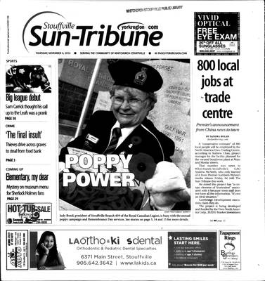 Stouffville Sun-Tribune (Stouffville, ON), 6 Nov 2014