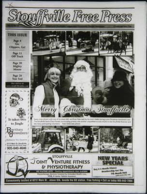 Stouffville Free Press (Stouffville Ontario: Stouffville Free Press Inc.), 1 Jan 2008