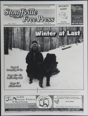 Stouffville Free Press (Stouffville Ontario: Stouffville Free Press Inc.), 1 Mar 2012