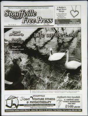 Stouffville Free Press (Stouffville Ontario: Stouffville Free Press Inc.), 1 May 2008