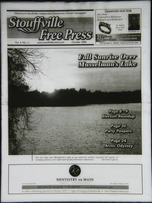 Stouffville Free Press (Stouffville Ontario: Stouffville Free Press Inc.), 1 Oct 2008