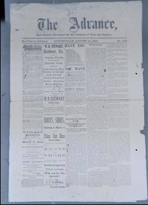 Stouffville Advance (18850814), 14 Aug 1885