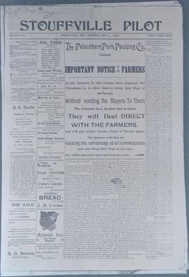 Stouffville Pilot (Stouffville, ON1903), 8 Jan 1903