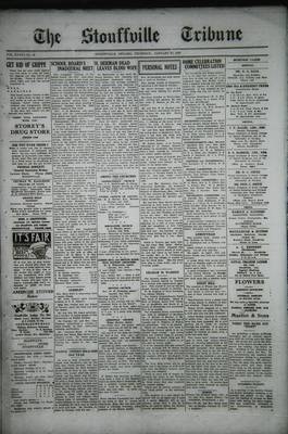 Stouffville Tribune (Stouffville, ON), 27 Jan 1927