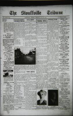 Stouffville Tribune (Stouffville, ON), 14 Jul 1927