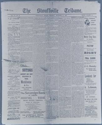 Stouffville Tribune (Stouffville, ON), 25 Sep 1902