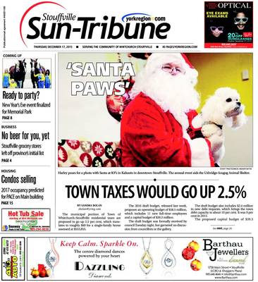 Stouffville Sun-Tribune (Stouffville, ON), 17 Dec 2015