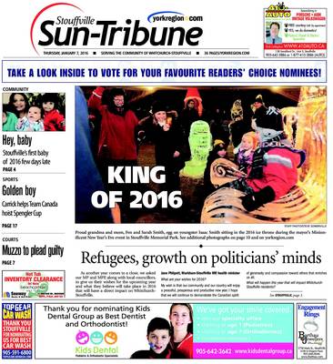 Stouffville Sun-Tribune (Stouffville, ON), 7 Jan 2016